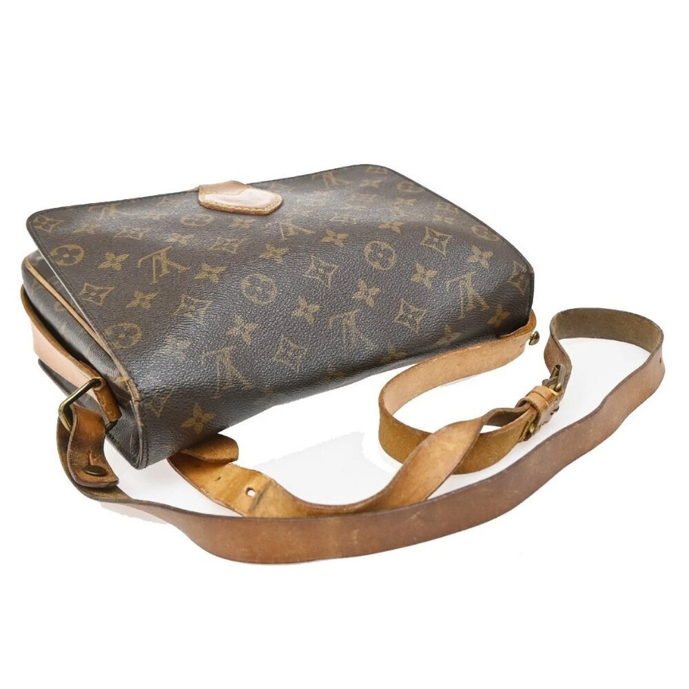 LOUIS VUITTON Cartouchiere MM Shoulder Bag Monogram Leather Brown M51253 69EF874 - Picture 5 of 16
